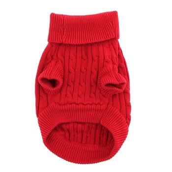 Crafttacular: Loom Knit Red Sox Dog Sweater