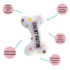 White Chewy Vuiton Bone Toy by Haute Diggity Dog