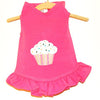 Hot Pink Cupcake Flounce Dog Dress