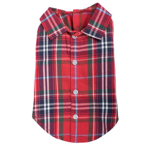 Red Plaid Shirt for Dogs