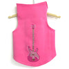 Studded Guitar Dog Tank Pink