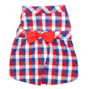 Red/White/Blue Check Dress for Dogs