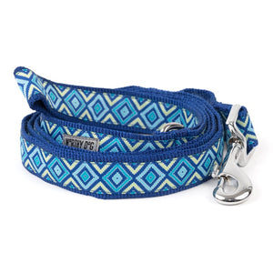 Graphic Diamond Blue Dog Leash