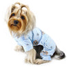 Adorable Teddy Bear Love Flannel PJ with 2 Pockets Light Blue