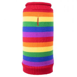 Rainbow Stripe Dog Sweater