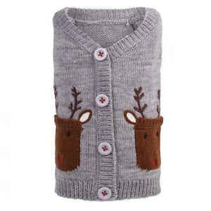 Reindeer Cardigan Dog Sweater