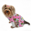Ultra Soft Minky Bumblebee and Flowers Dog Pajamas
