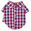 Red, White, Blue Check Shirt for Dogs