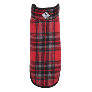 Alpine Red & Black Plaid Jacket for Dogs