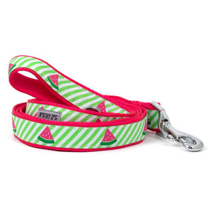 Green Stripe Watermelon Dog Lead