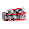 Houndstooth Black And White Dog Collar
