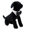 Black Satin Bow Tie Collar