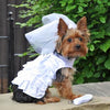 Dog Harness Wedding Dress with Veil