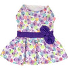 Purple Butterfly Dog Dress