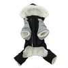 Black and Grey Ruffin It Dog Snowsuit