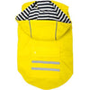 Slicker Raincoat with Striped Lining in Yellow
