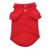Solid Dog Polo Shirt Red